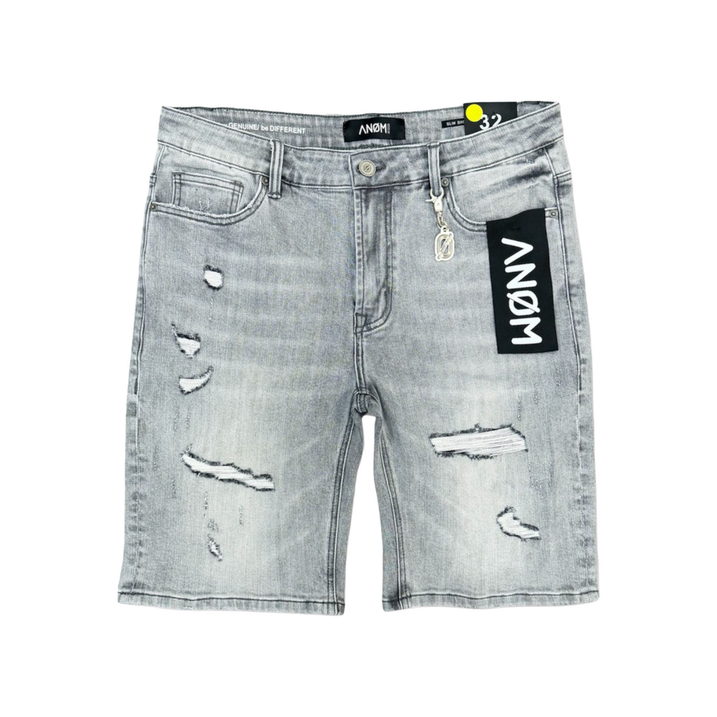 ANOM| STRIKER DENIM SHORTS GREY