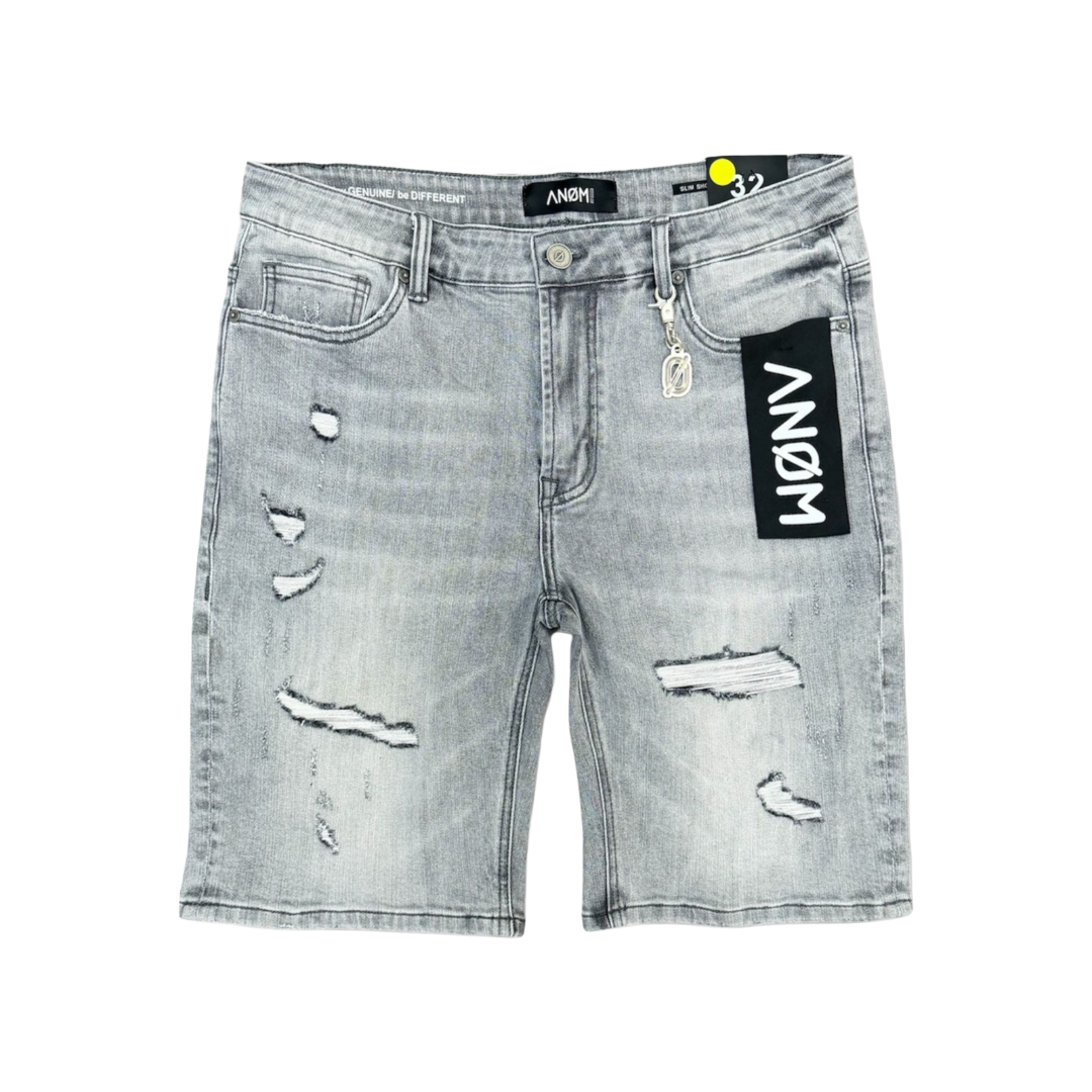 ANOM| STRIKER DENIM SHORTS GREY