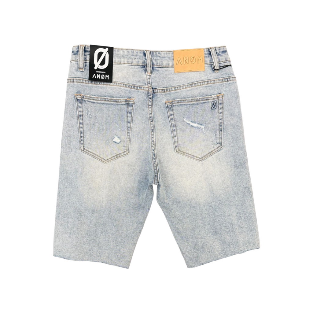 ANOM| SCAR DENIM SHORTS ICE BLUE
