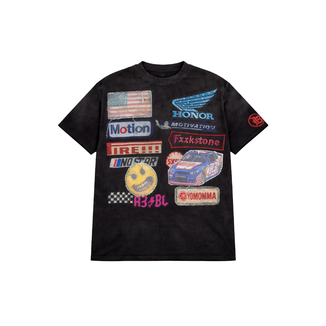 R3BEL| HIGHSPEED TEE BLACK