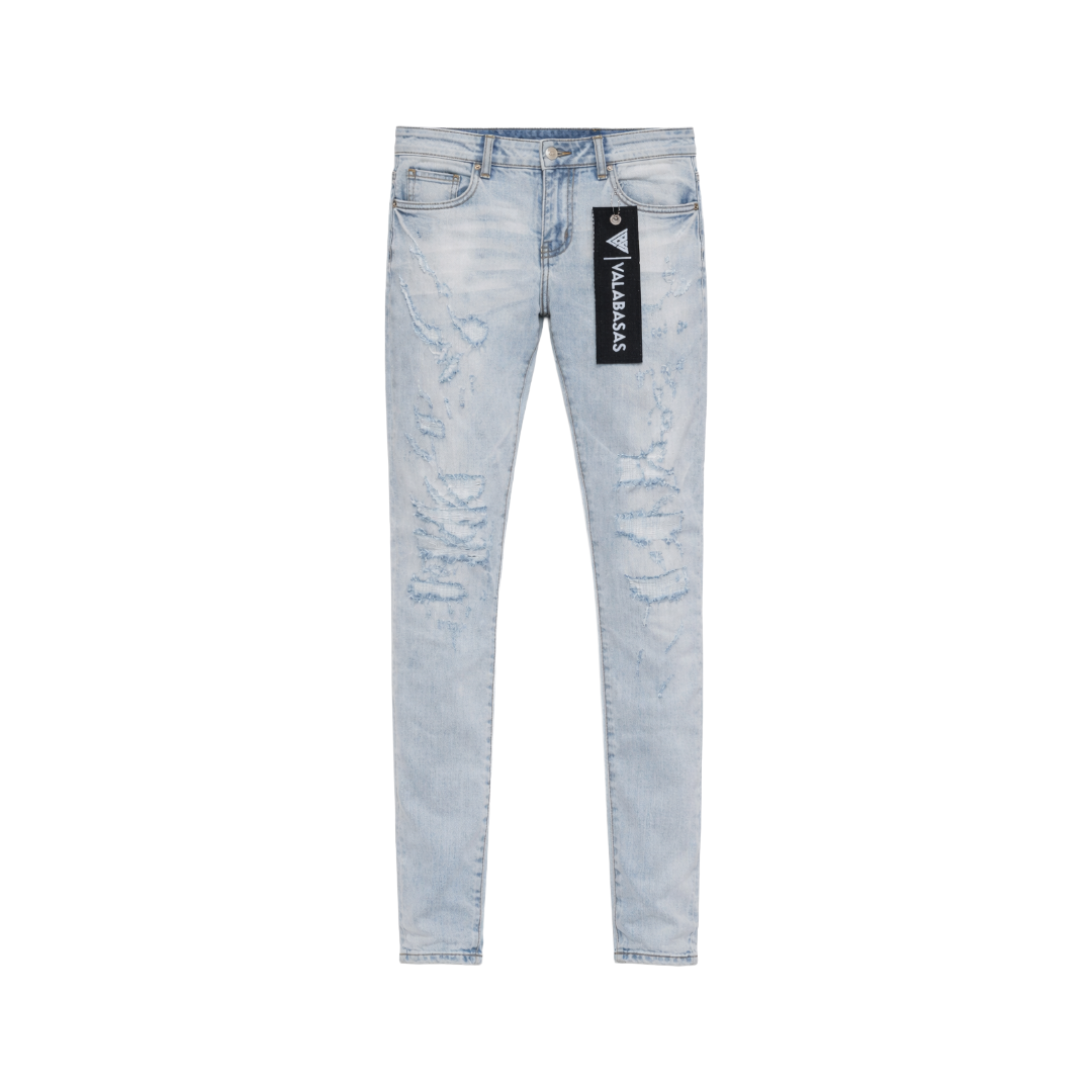 VALABASAS| LEADER SKINNY LT BLUE WASH JEAN