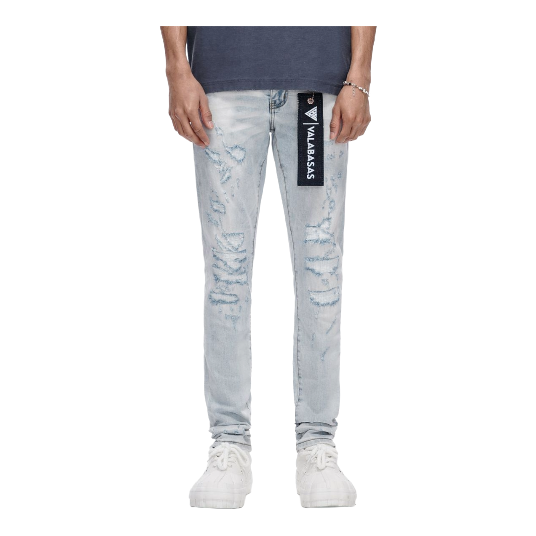 VALABASAS| LEADER SKINNY LT BLUE WASH JEAN