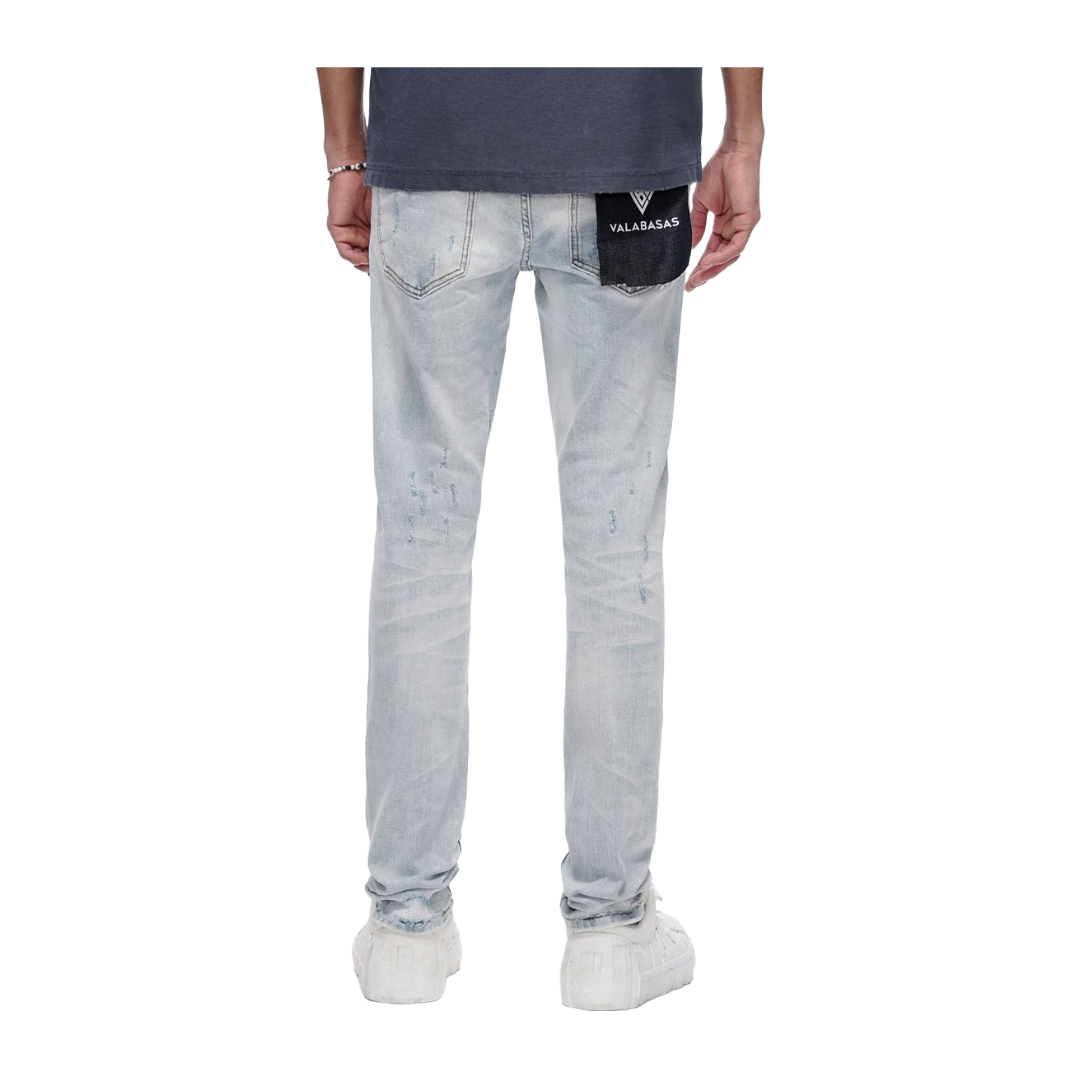 VALABASAS| LEADER SKINNY LT BLUE WASH JEAN