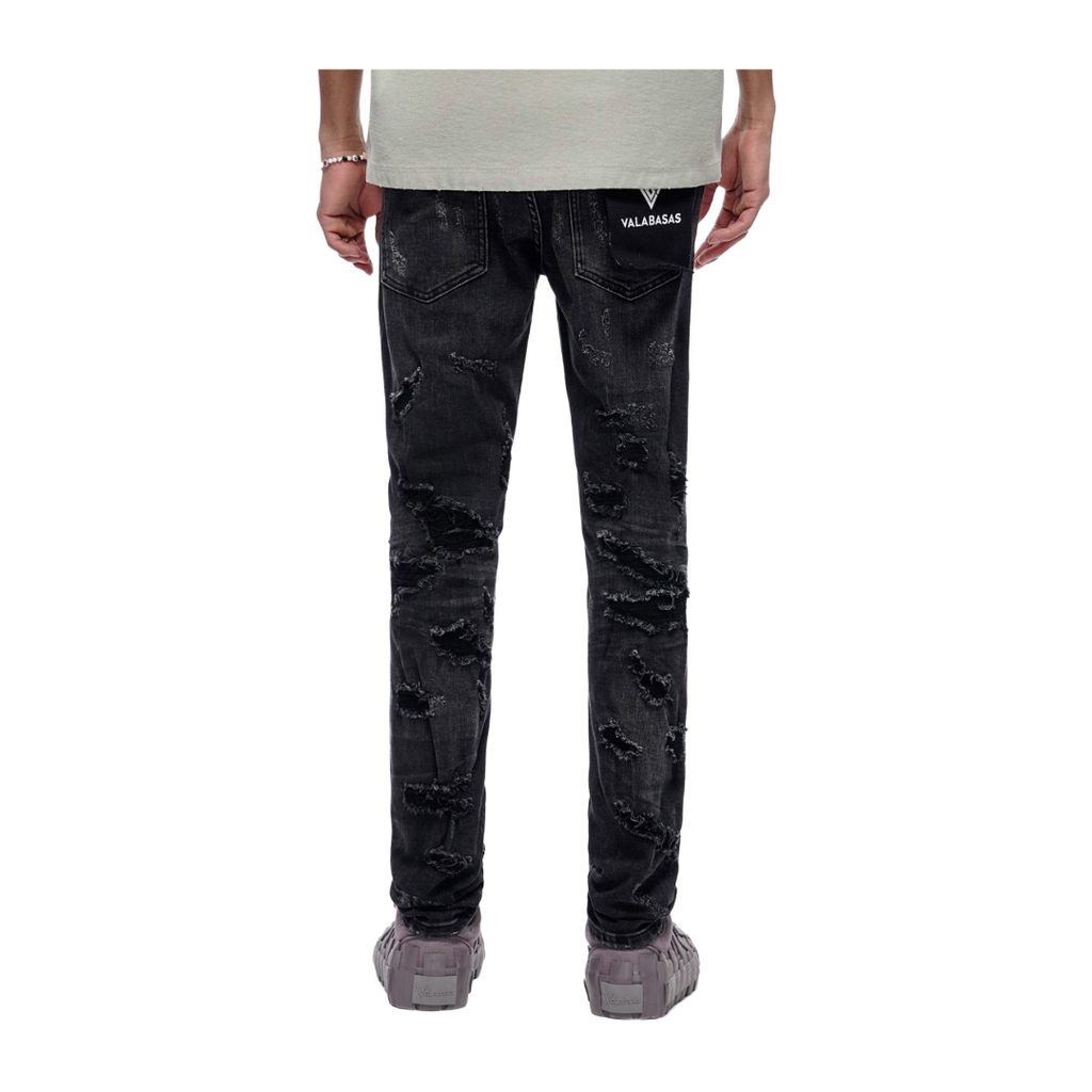 VALABASAS| EDGE SKINNY BLACK WASH JEAN