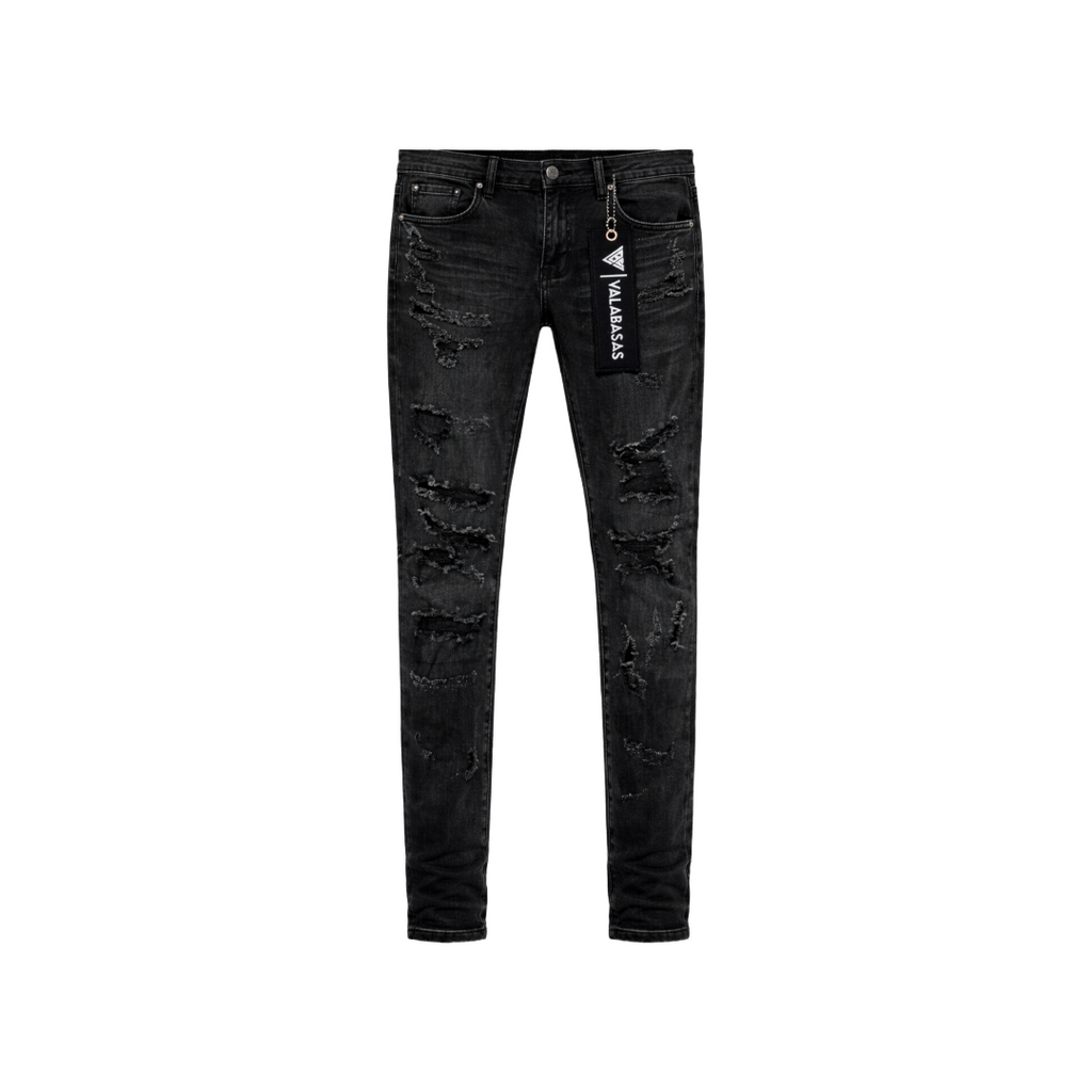 VALABASAS| EDGE SKINNY BLACK WASH JEAN