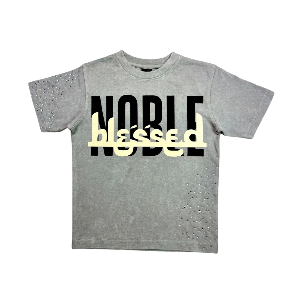 NOBLE| KIDS BLESSED TEE GREY