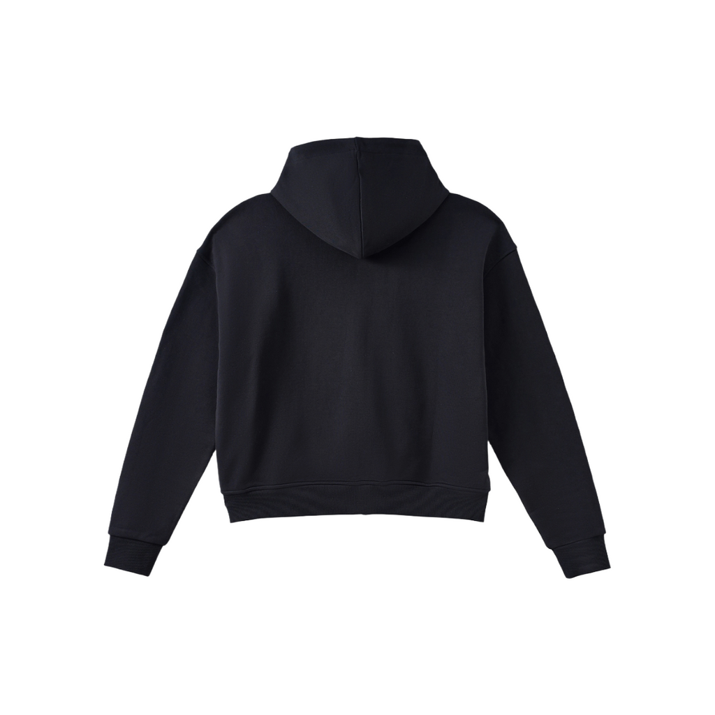 AZVA| CRYSTAL CACTUS ZIP HOODIE BLACK