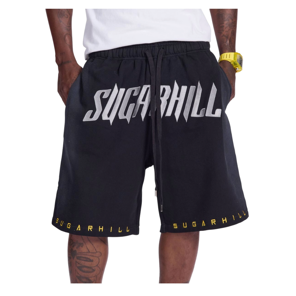 SUGARHILL| STINGER TERRY SHORTS WASHED BLACK
