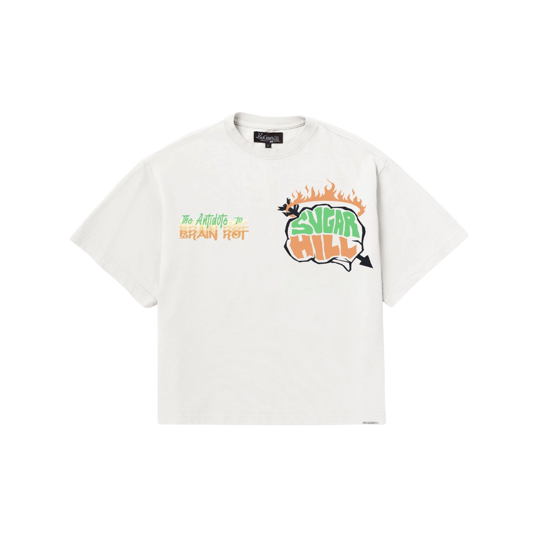 SUGARHILL| BRAIN ROT TEE WHITE