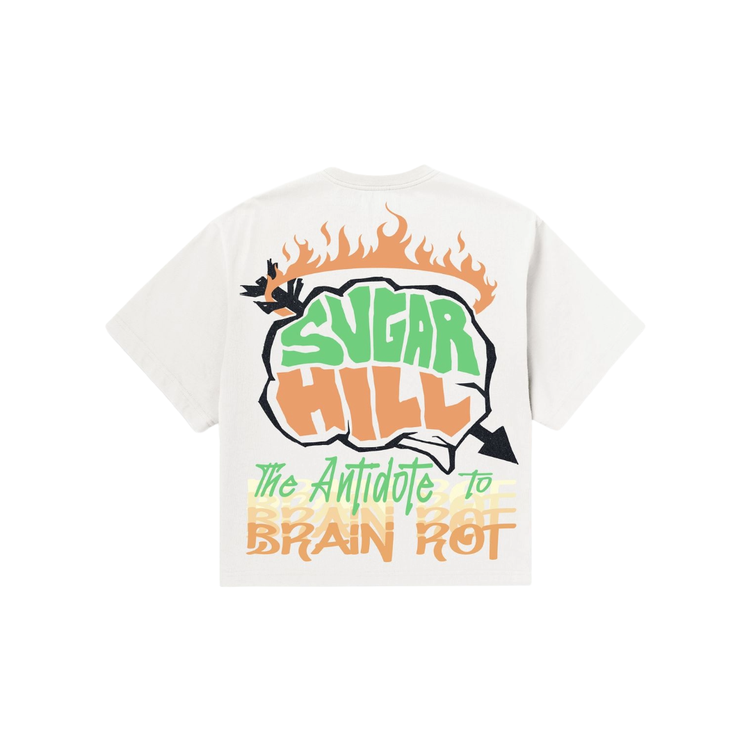 SUGARHILL| BRAIN ROT TEE WHITE