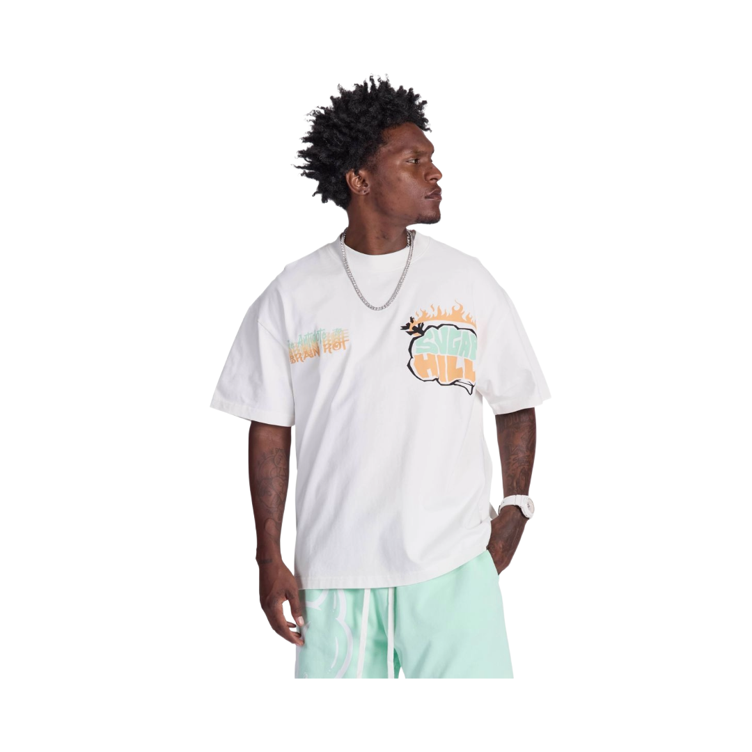 SUGARHILL| BRAIN ROT TEE WHITE