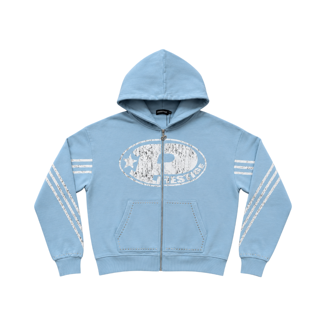 PRESTIGE| BIG P HOODIE BLUE
