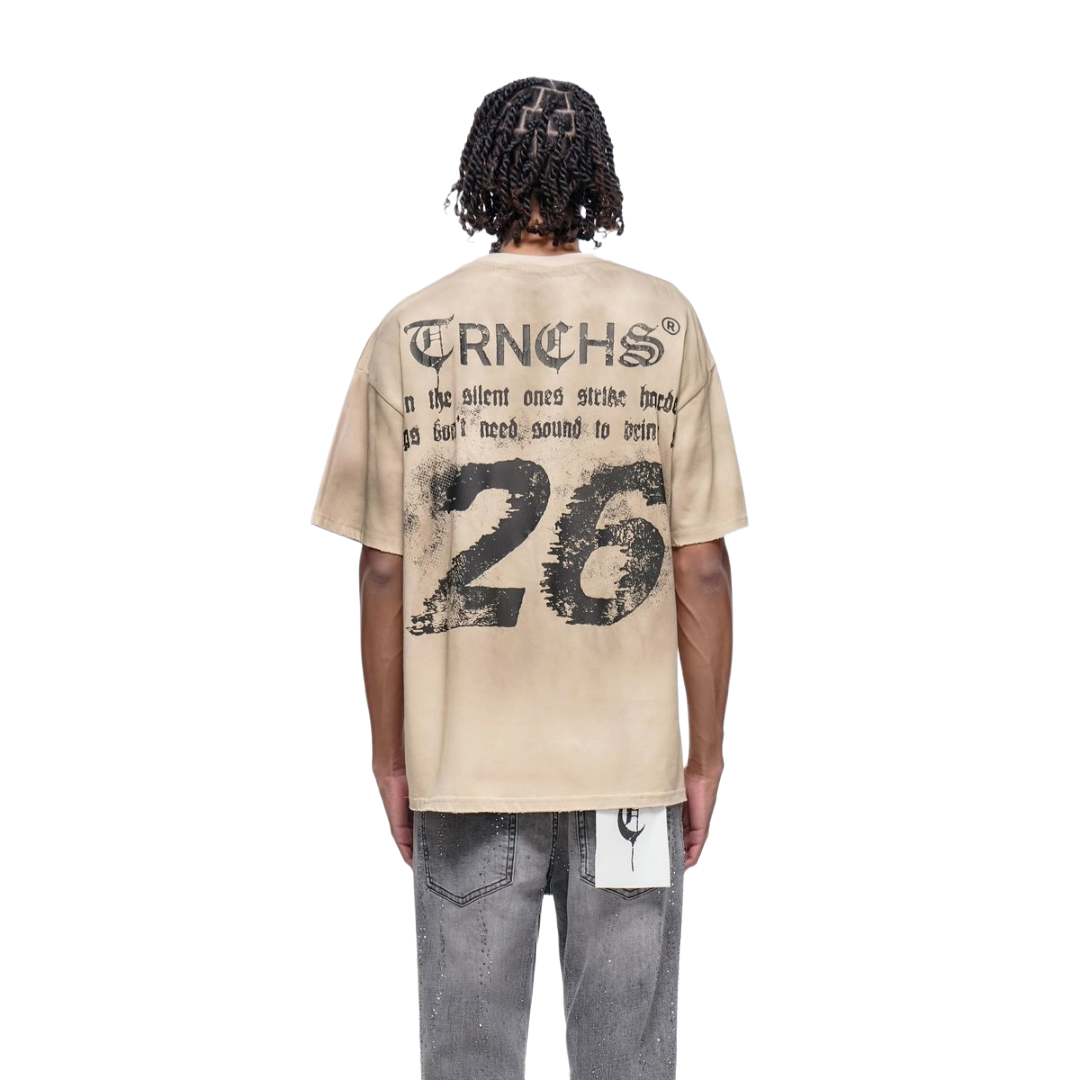 TRNCHS| FLIGHT OF WISDOM KHAKI TEE