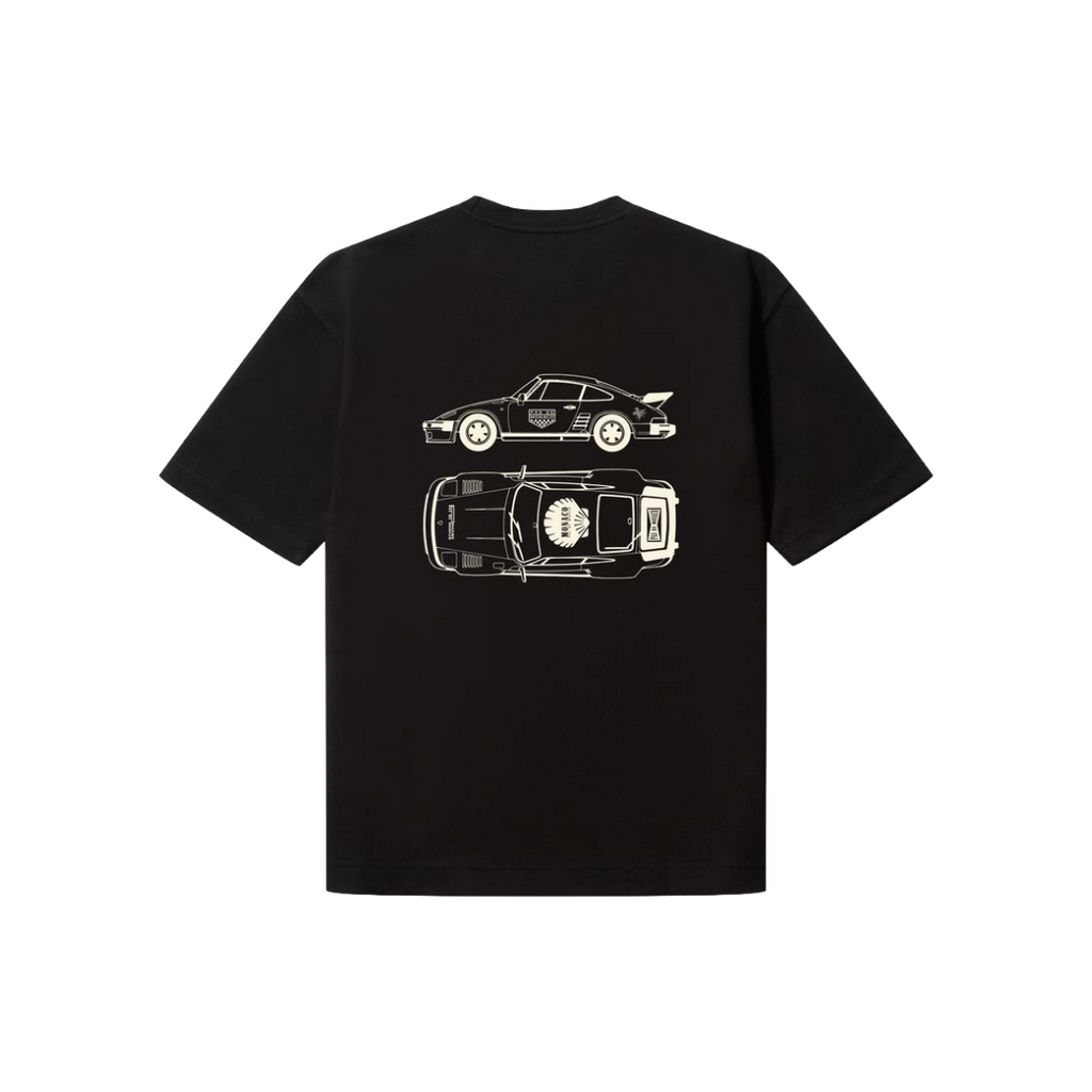 PAS DE MONACO| SLANTED TEE BLACK