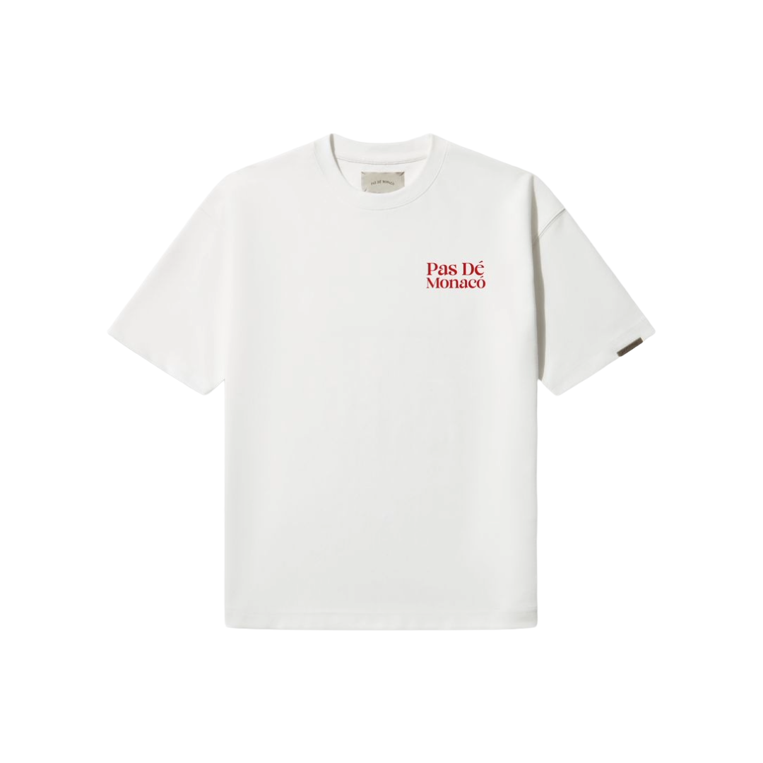 PAS DE MONACO| LM-F40 TEE WHITE