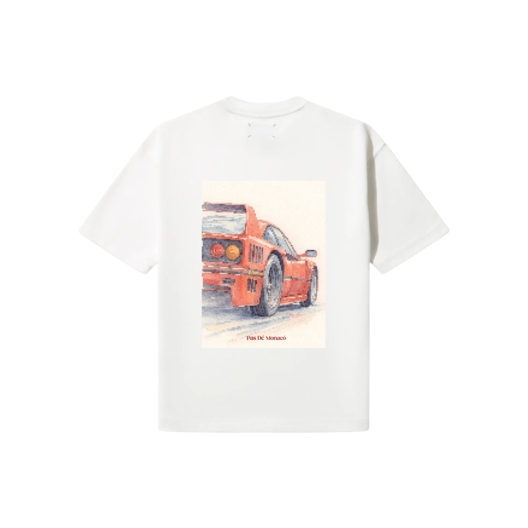 PAS DE MONACO| LM-F40 TEE WHITE