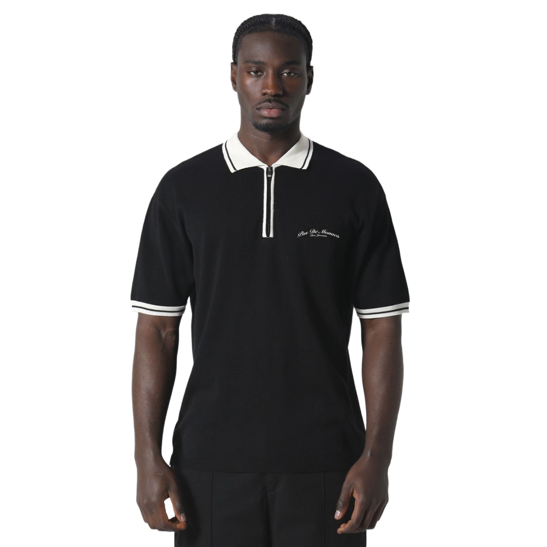 PAS DE MONACO| SIGNATURE POLO BLACK
