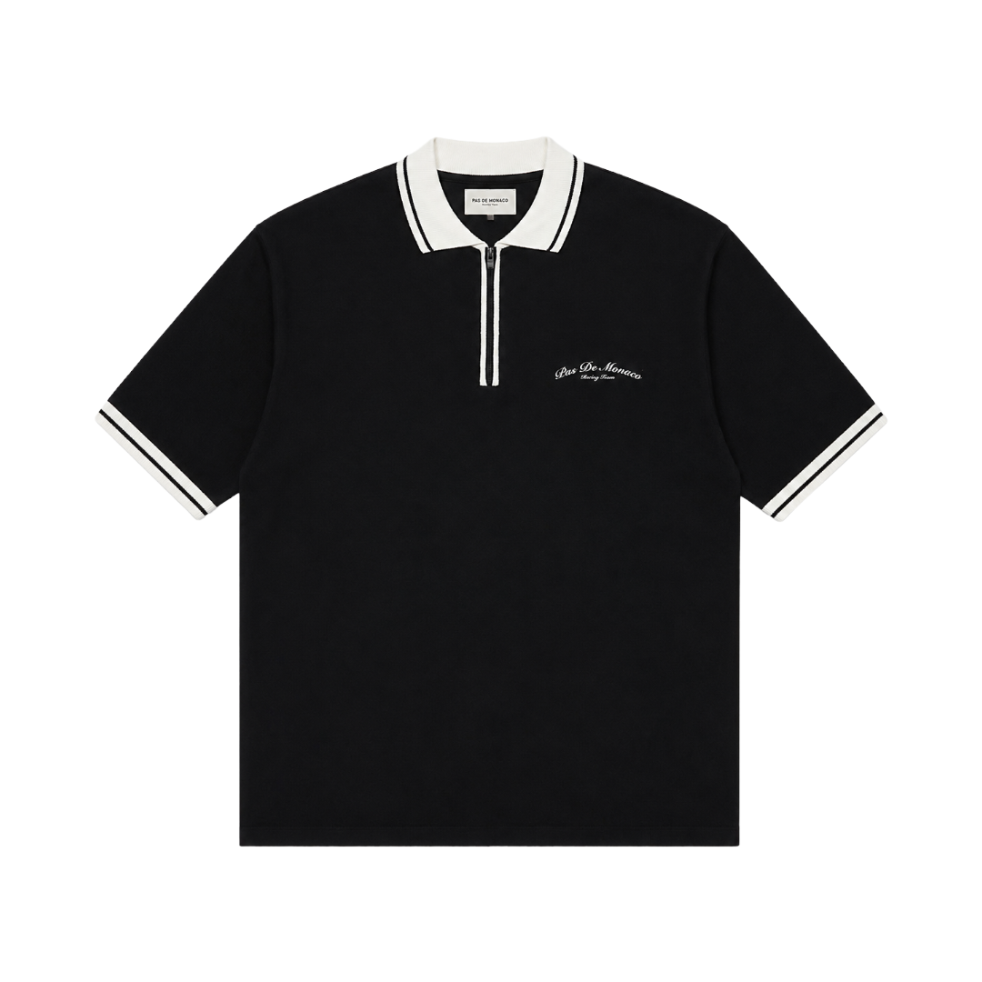 PAS DE MONACO| SIGNATURE POLO BLACK
