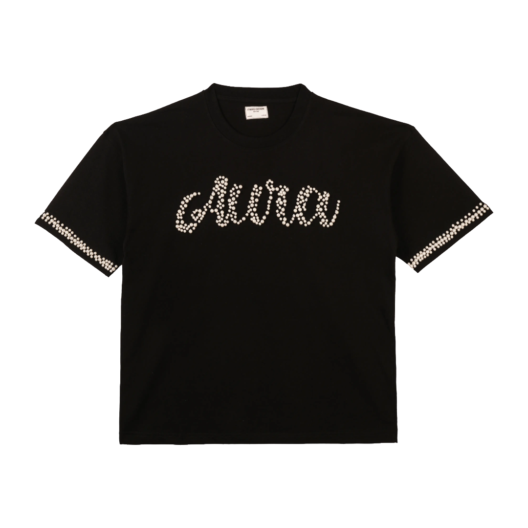 FWRD| KIDS PEARL TEE BLACK
