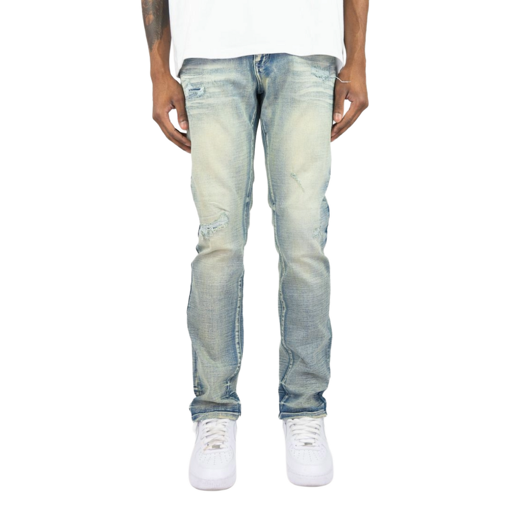 ROAR DENIM| FROST DISTRESSED DENIM LIGHT WASH