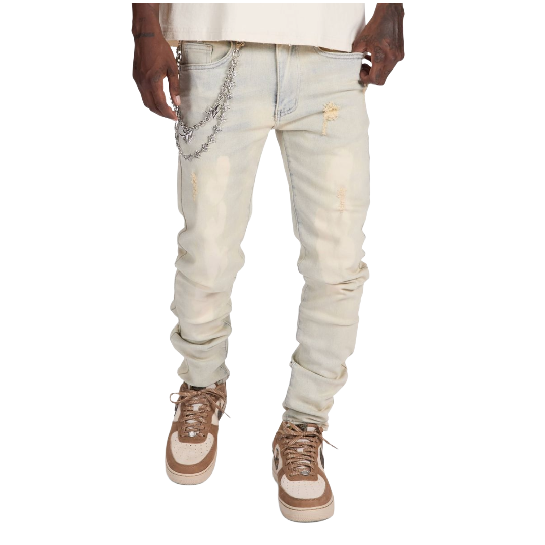 MELEE| TOPEKA JEANS LIGHT STONE