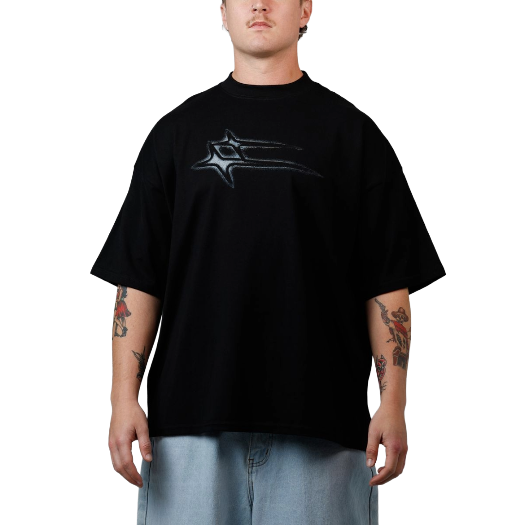 LOITER| AFTERIMAGE TEE BLACK