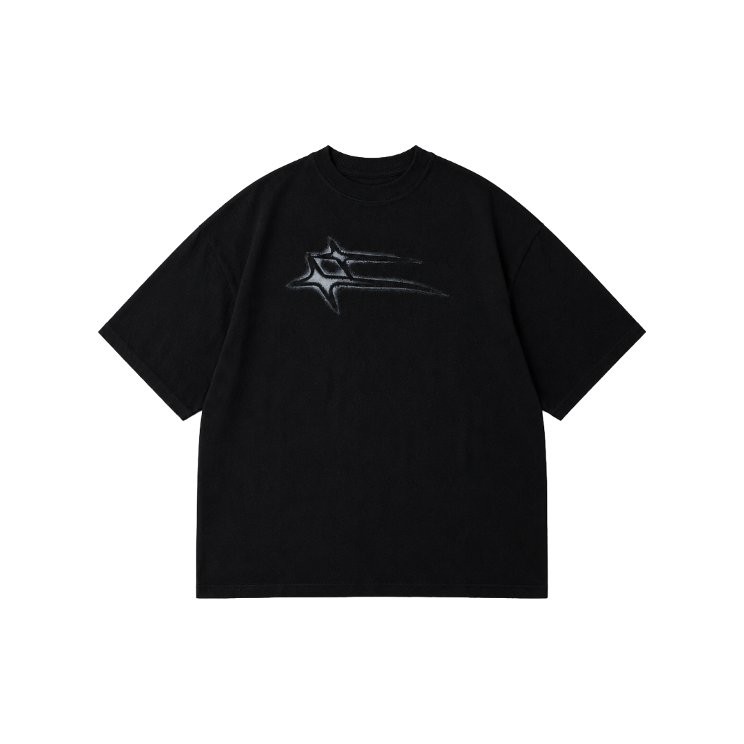 LOITER| AFTERIMAGE TEE BLACK