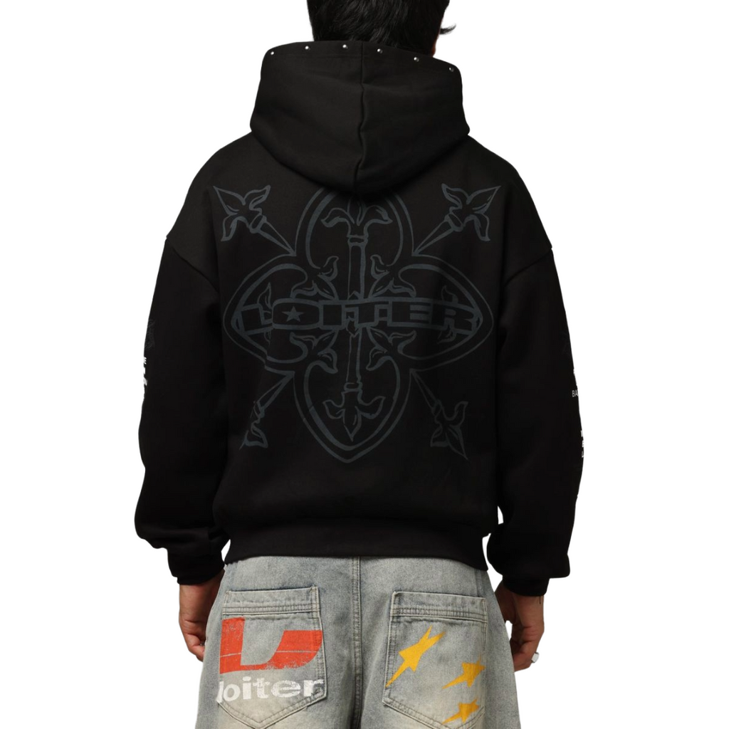 LOITER| BLADE HOODIE BLACK
