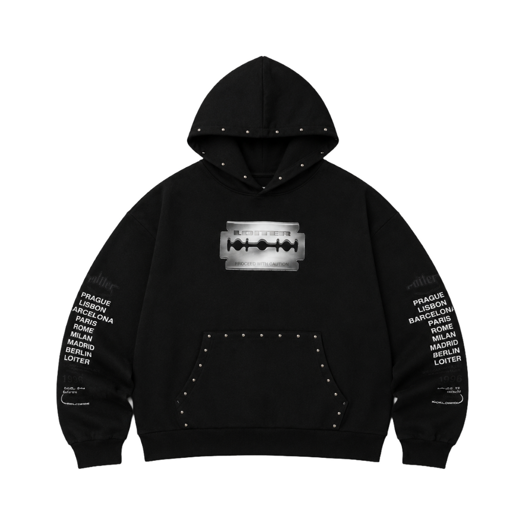 LOITER| BLADE HOODIE BLACK