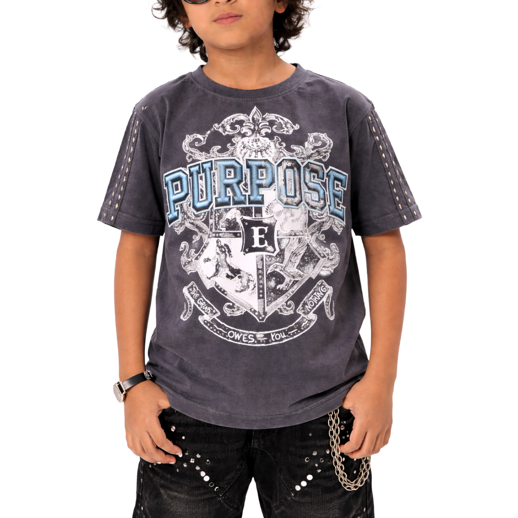 ELITE| KIDS PURPOSE GREY TEE