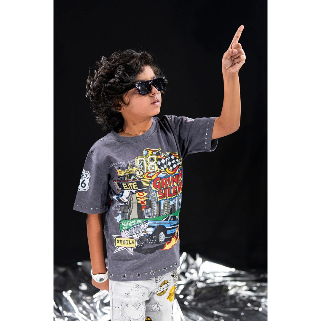 ELITE| KIDS GRIND IN SILENCE TEE