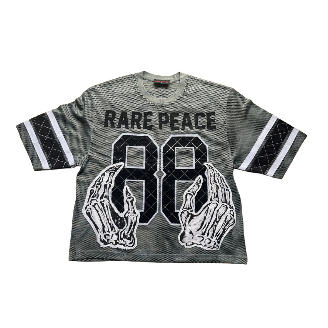 RARE PEACE| MESH JERSEY SHORT SET GREY
