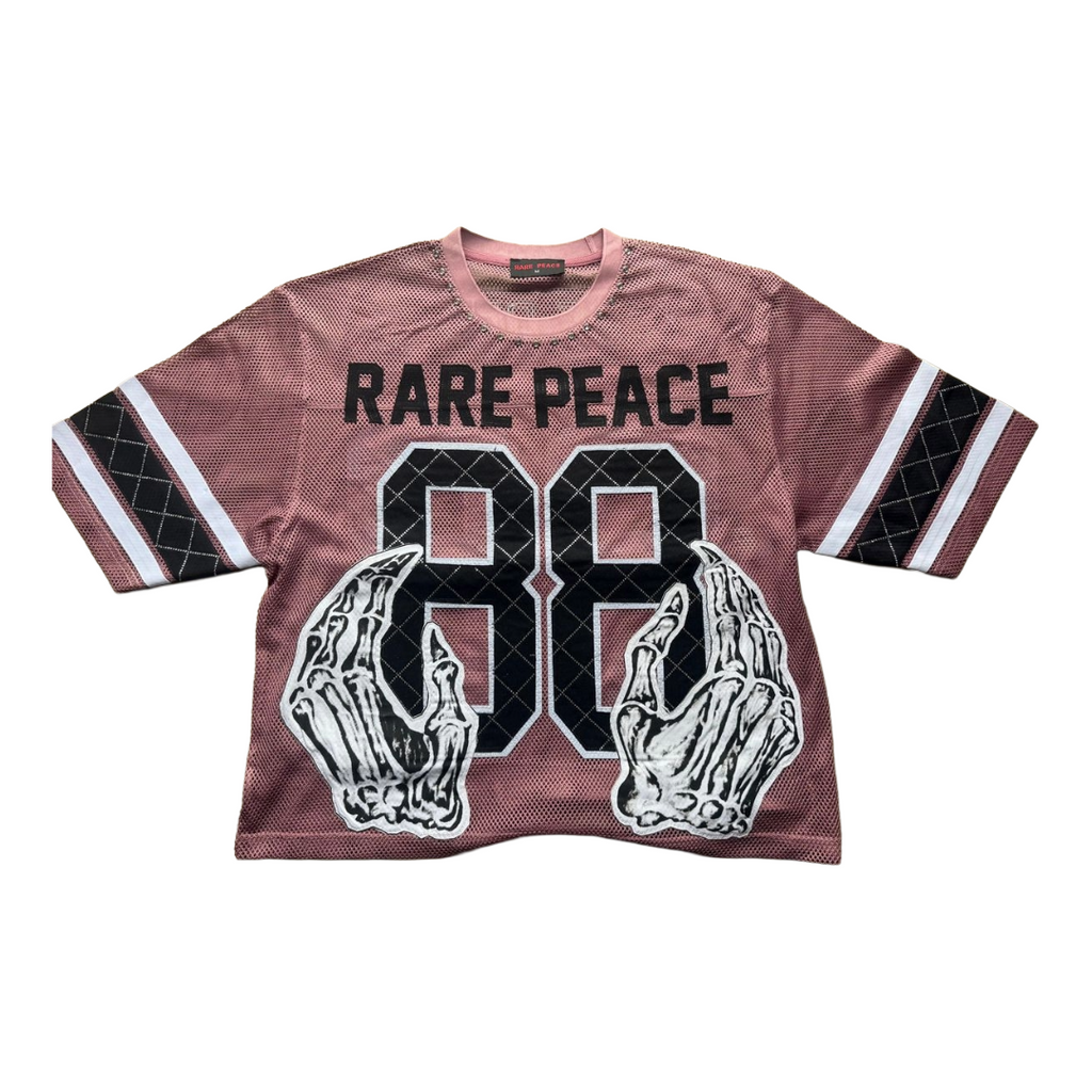 RARE PEACE| MESH JERSEY SHORT SET PINK