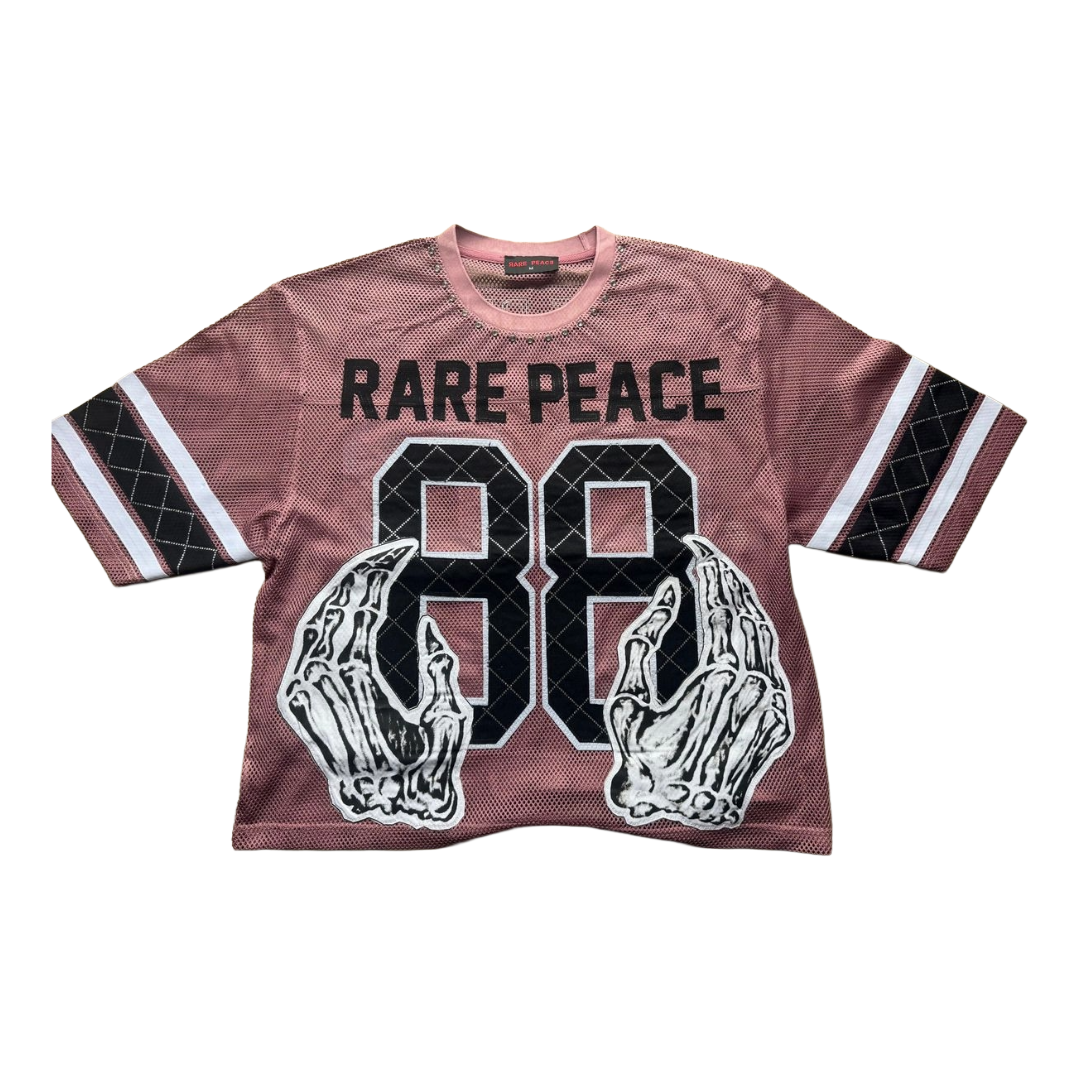 RARE PEACE| MESH JERSEY SHORT SET PINK