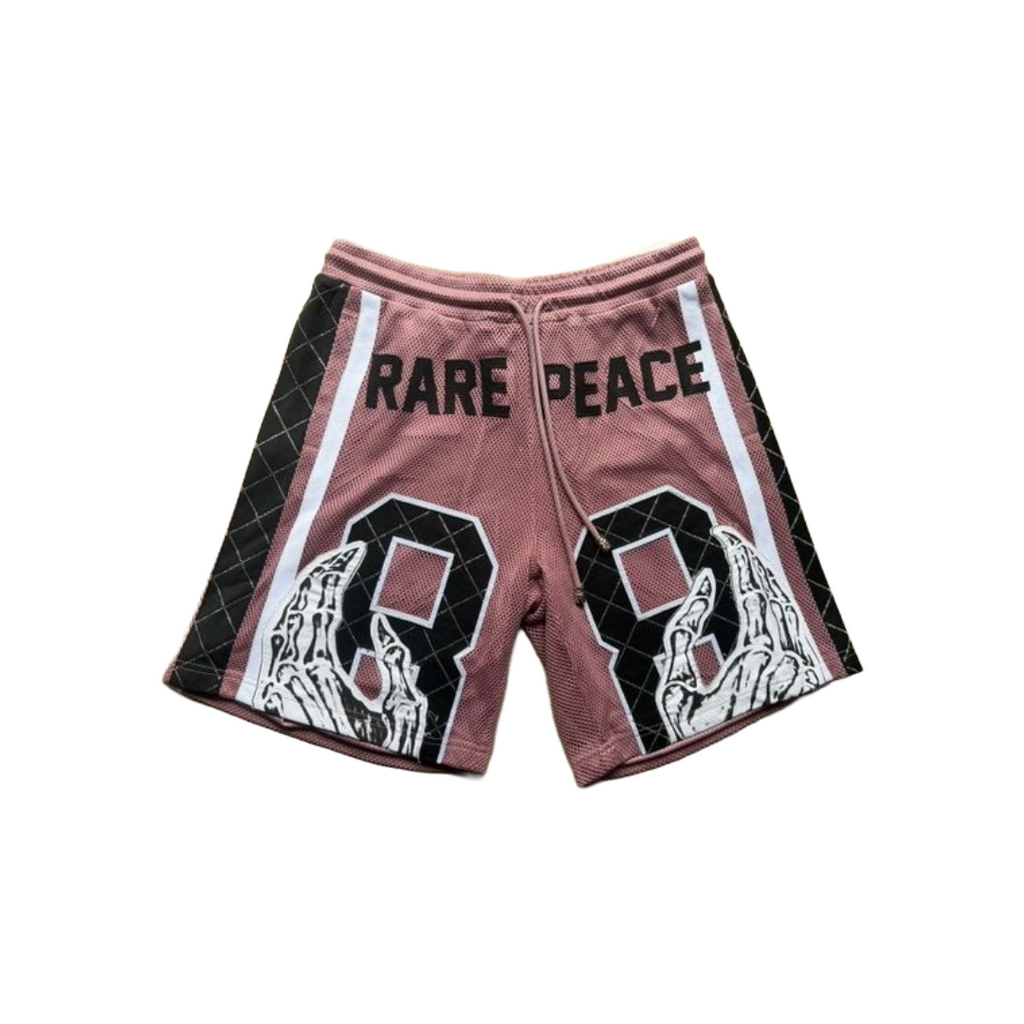 RARE PEACE| MESH JERSEY SHORT SET PINK