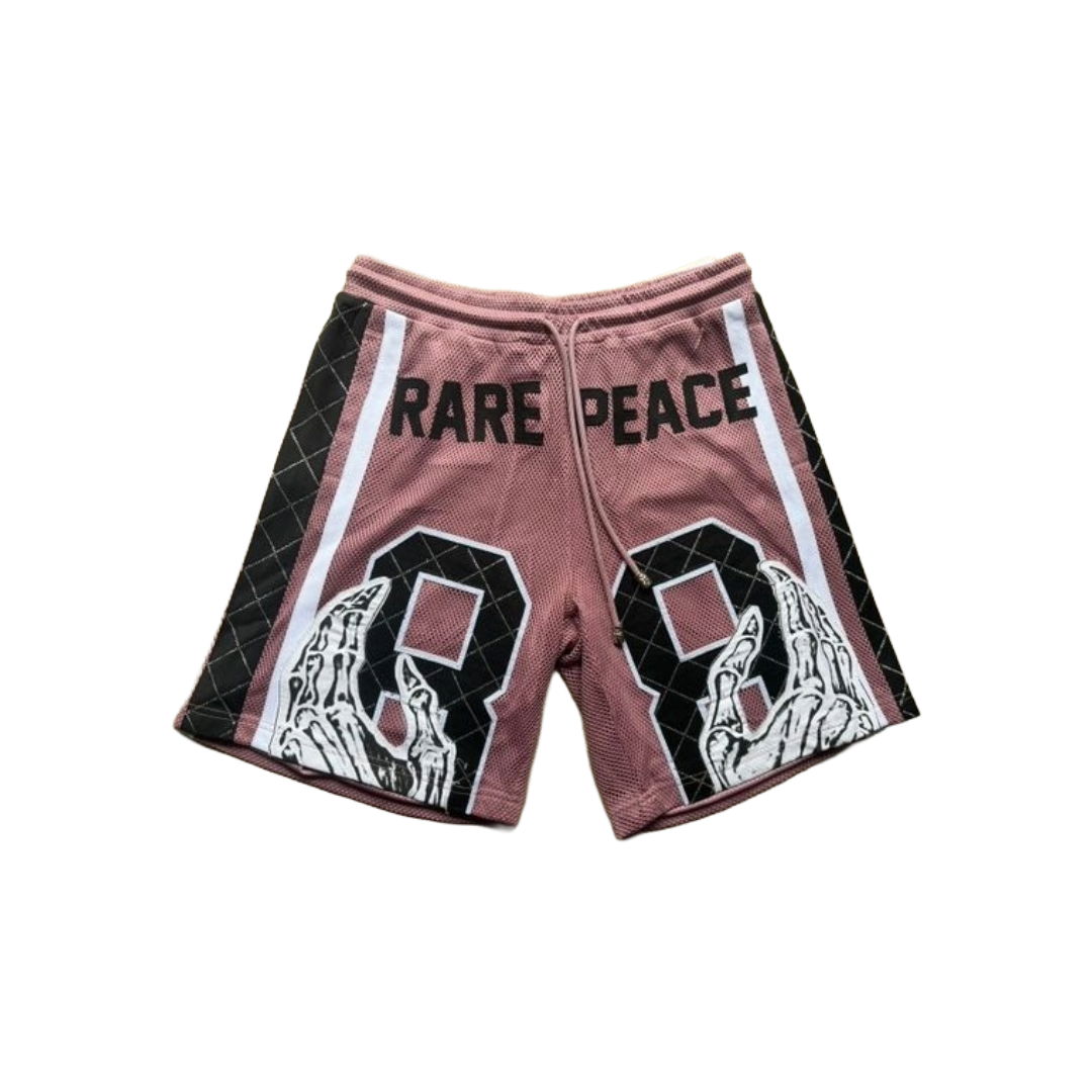 RARE PEACE| MESH JERSEY SHORT SET PINK
