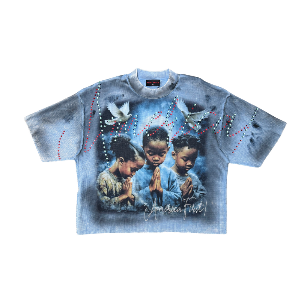 RARE PEACE| PRAYER WAFFLE TEE