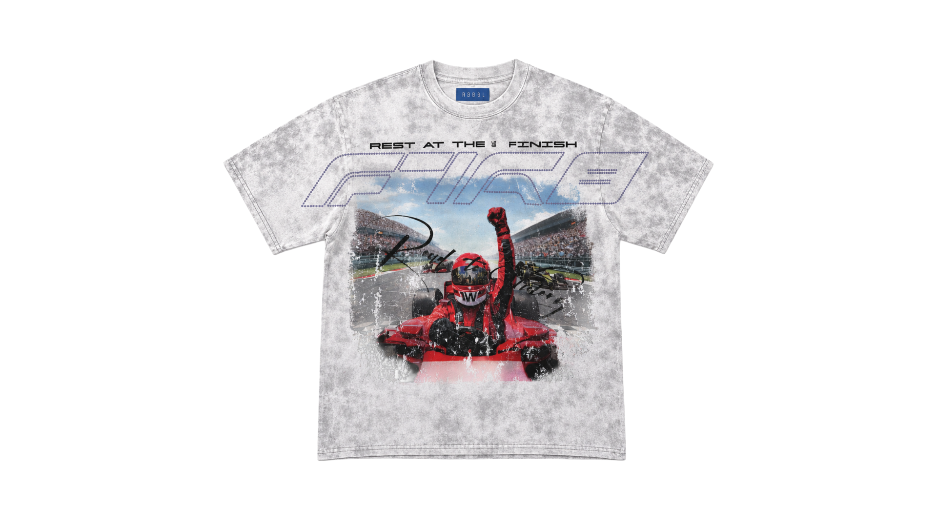 FINISH LINE TEE| WHITE SHADOW