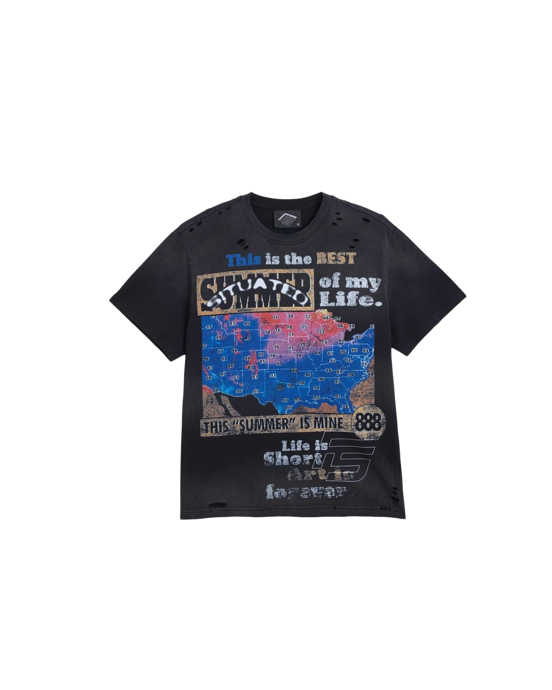 SITUATED SUMMER TEE BLACK