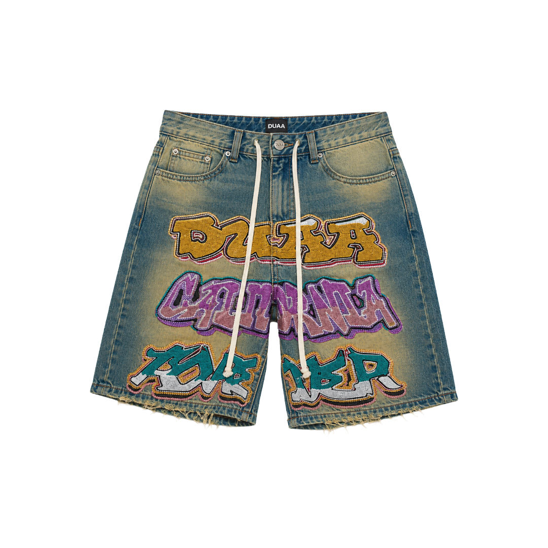 DUAA| WALL BLUE DENIM SHORT