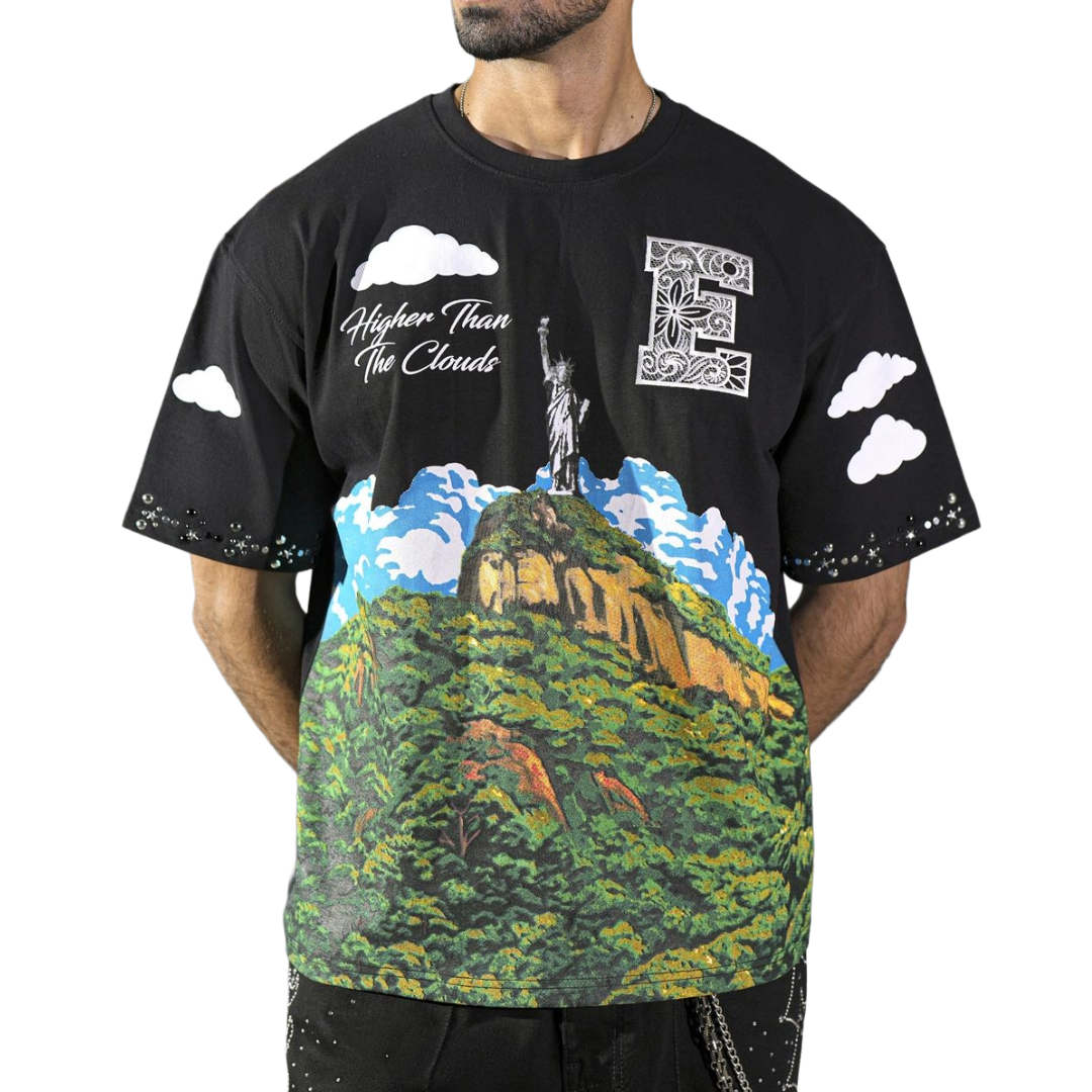 ELITE| CLOUDS BLACK TEE