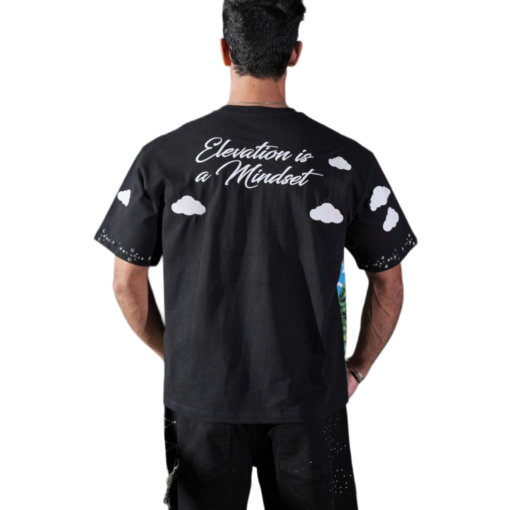 ELITE| CLOUDS BLACK TEE