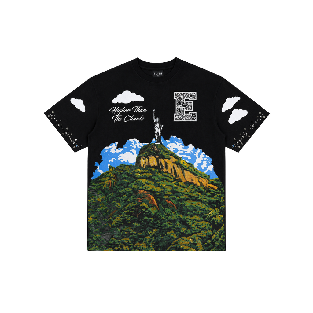 ELITE| CLOUDS BLACK TEE