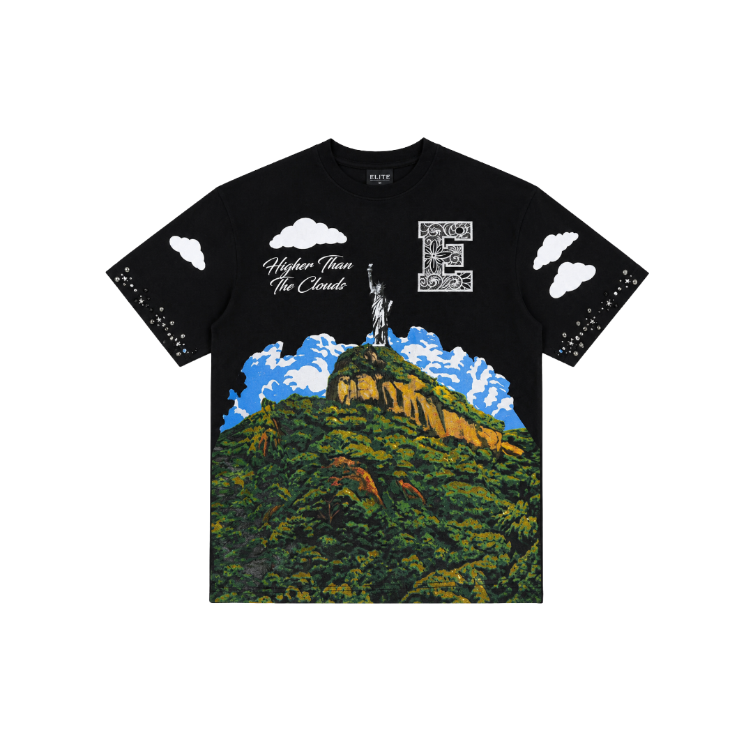 ELITE| CLOUDS BLACK TEE
