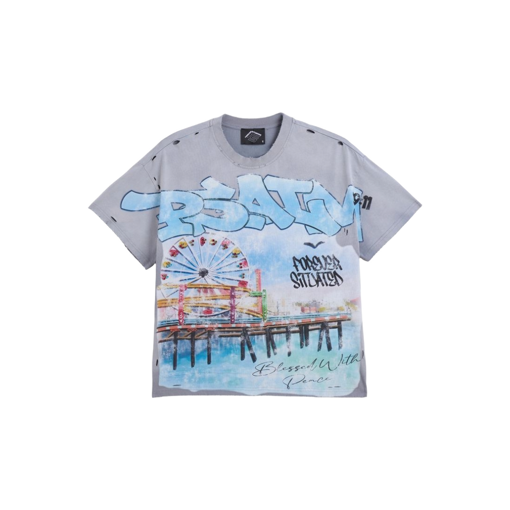 FOREVER SITUATED| FERRIS WHEEL GREY TEE
