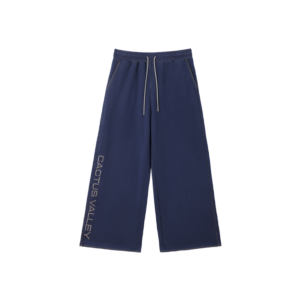 AZVA| BLANKET STITCH SWEATPANTS