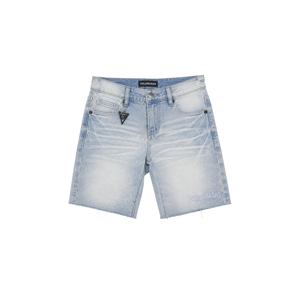 VALABASAS| KIDS LIGHT WASH DENIM SHORTS