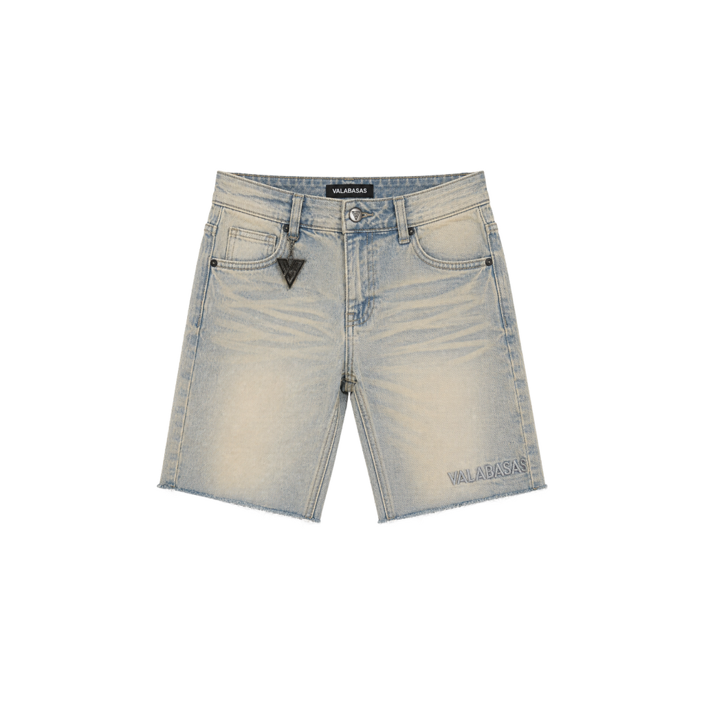 VALABASAS| KIDS VINTAGE WASH DENIM SHORTS