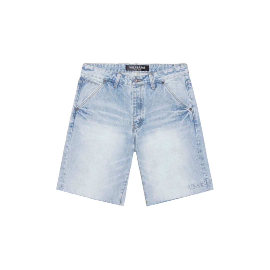 VALABASAS| MR.SHORTS LIGHT WASH DENIM SHORTS