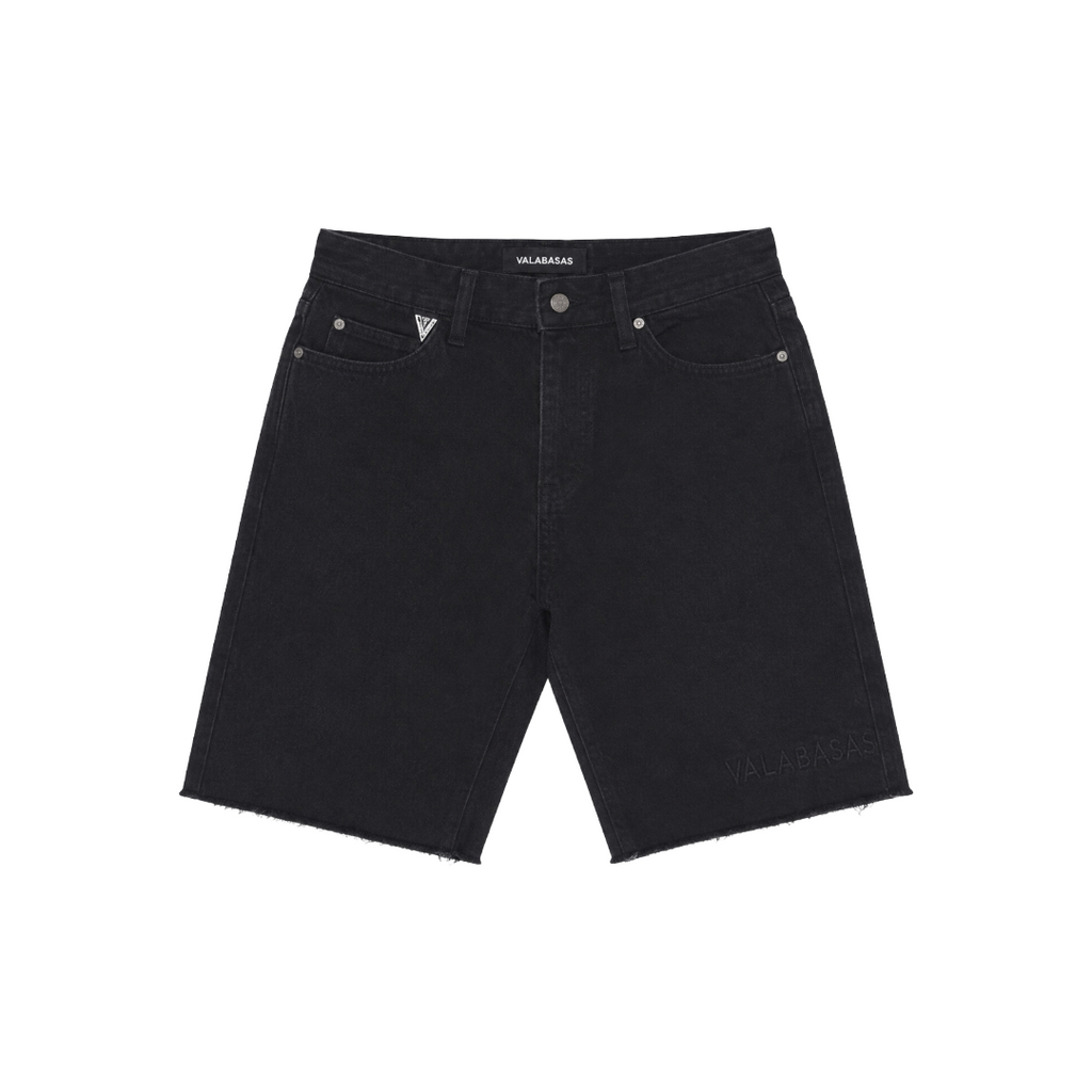 VALABASAS| MR.SHORTS BLACK DENIM SHORTS